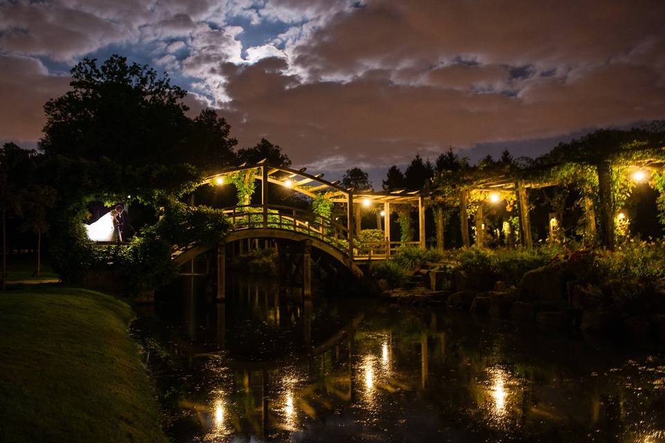 The Japanese Bridge at Night