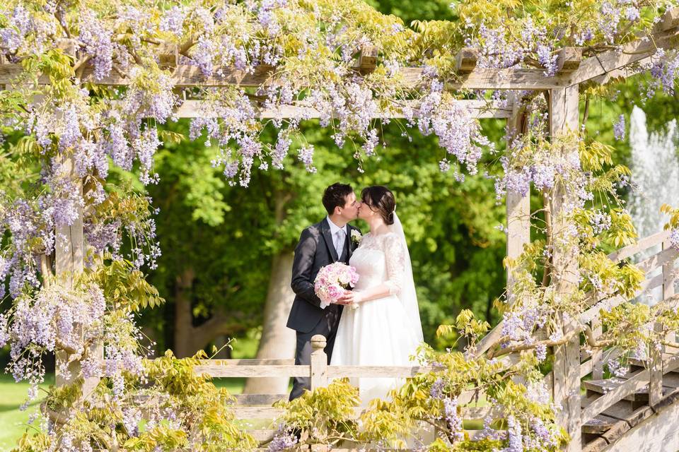 Newlyweds on the Japanese Bridge