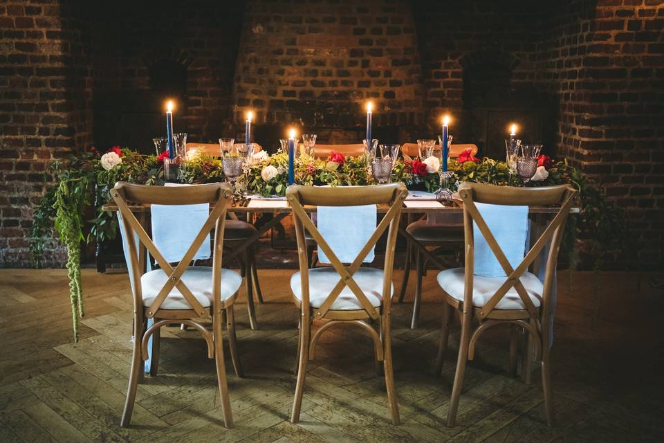 Wedding Breakfast in the Barn