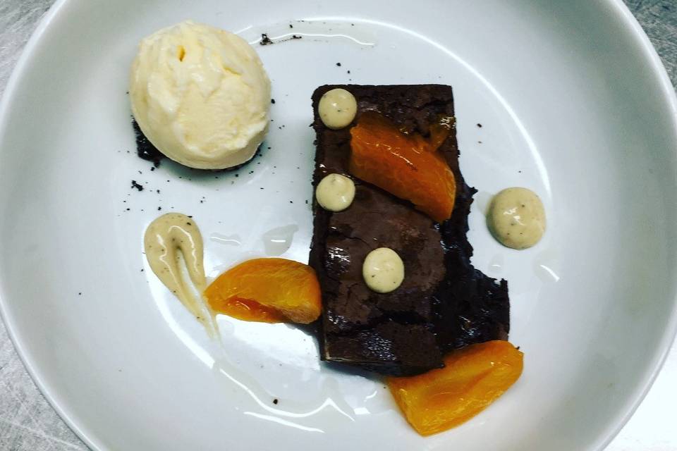 Chocolate and apricot