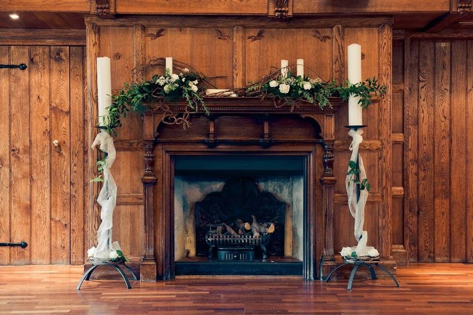 Panelled Hall fireplace