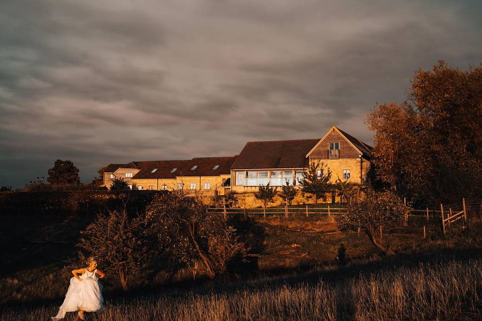 Deer Park Hall at sunset