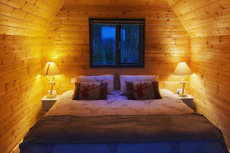 One of our 5 glamping cabins