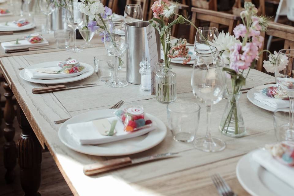 Real wedding - Table setting
