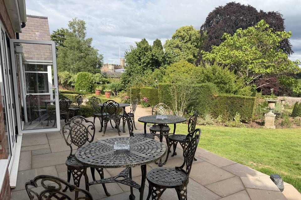 Terrace outside of the bar