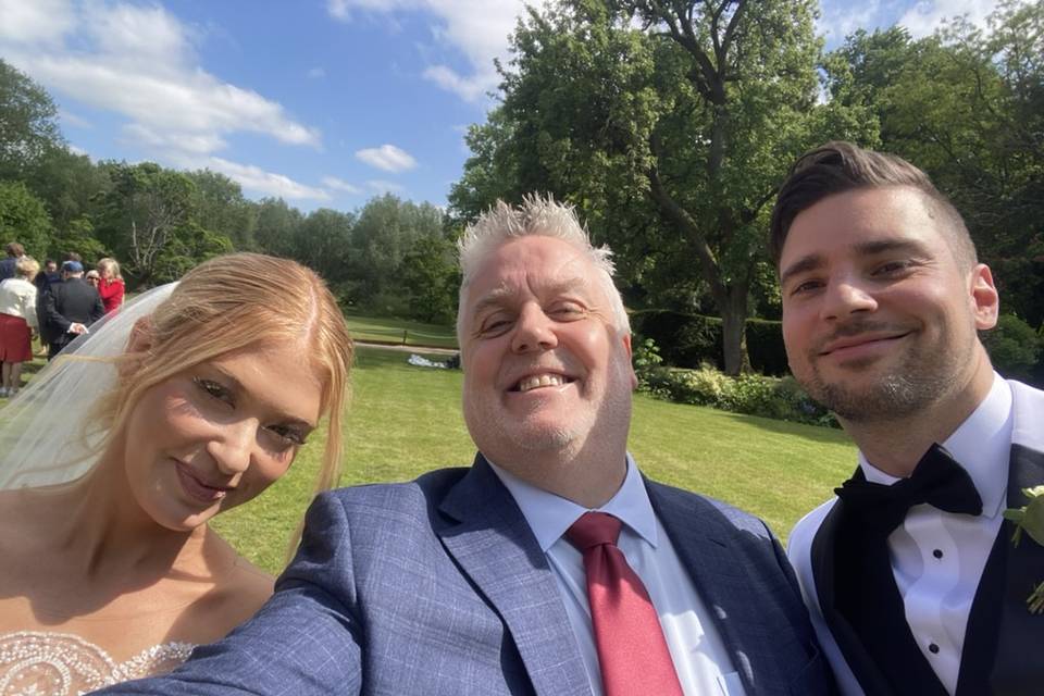 Being photobombed by my couple