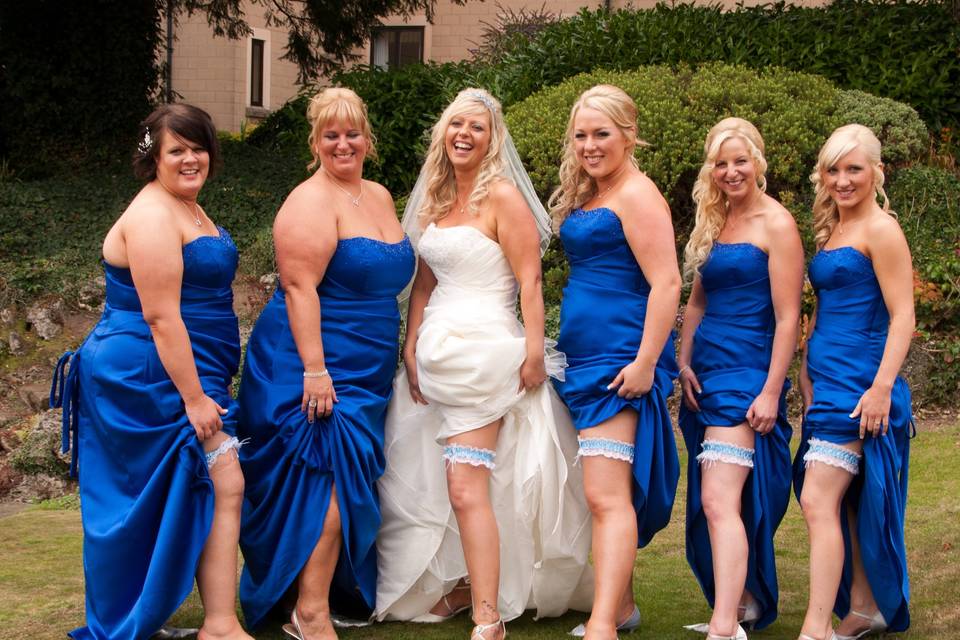 Bridal party fun