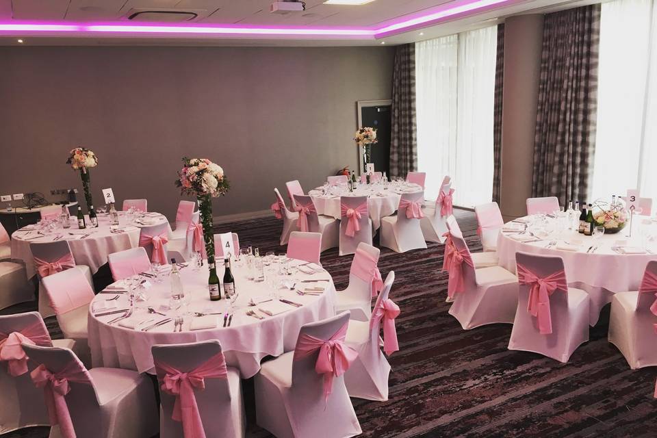 Docklands Suite with flowers from Brigitte Personal Flower Service