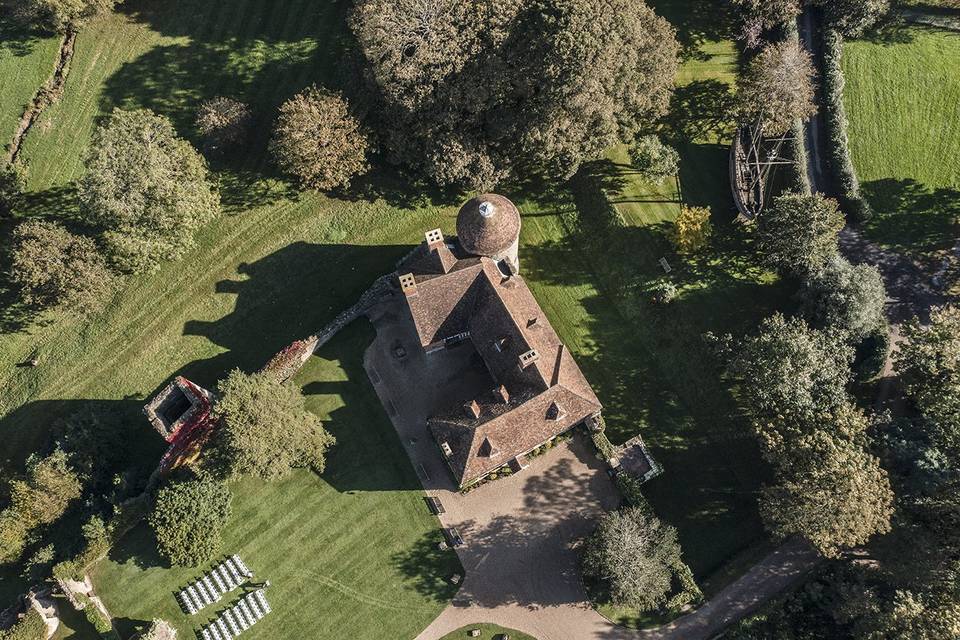 The castle from the air