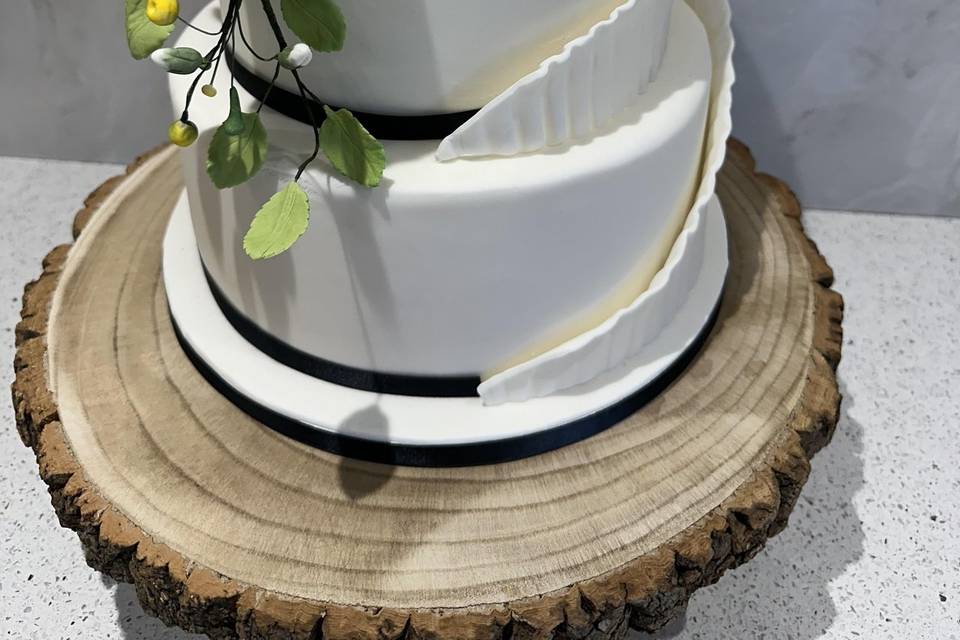 Hand crafted cake with wraps