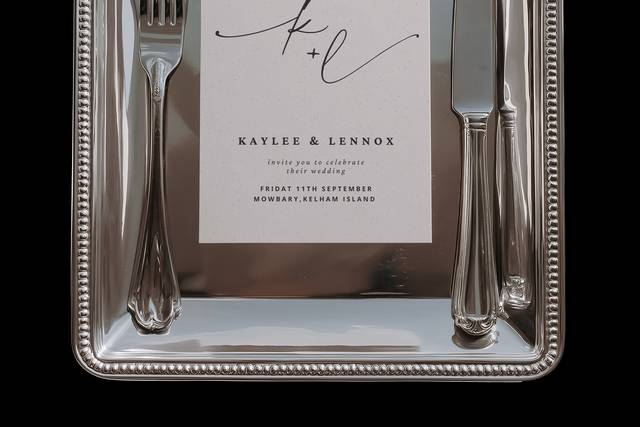 Classic wedding invitation