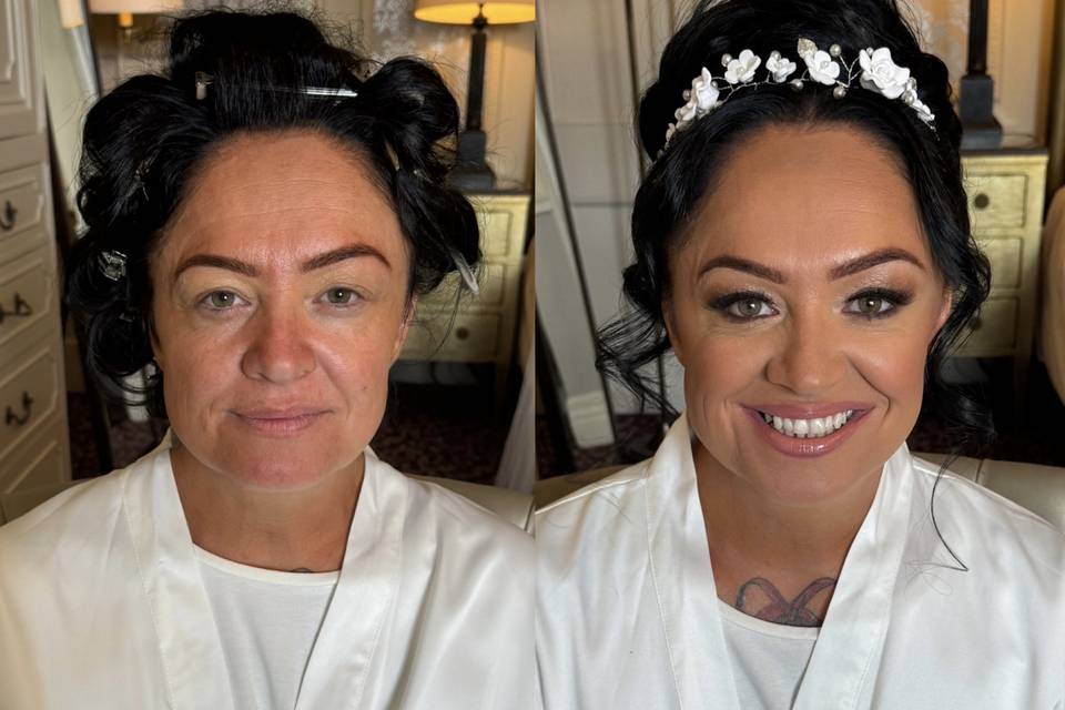 Before and after bridal