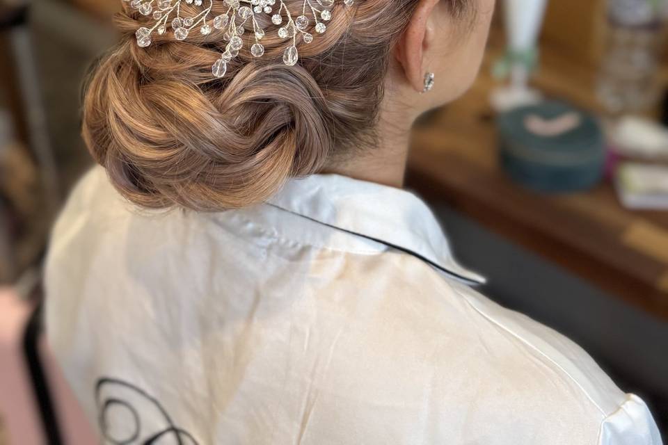 Textured updo