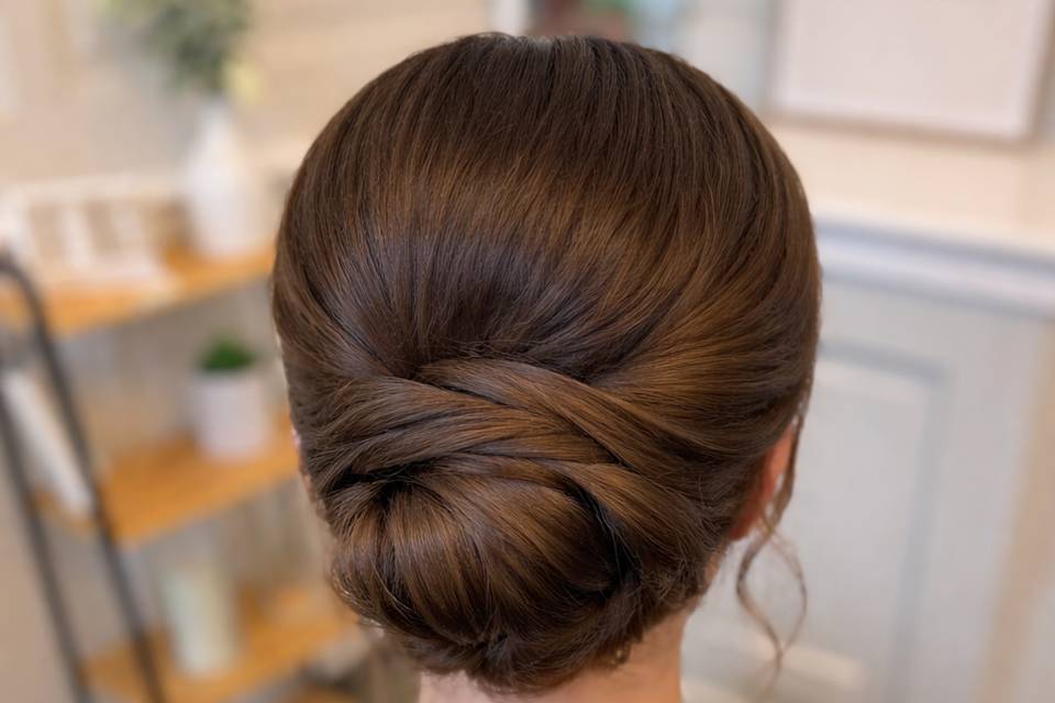 Low chignon