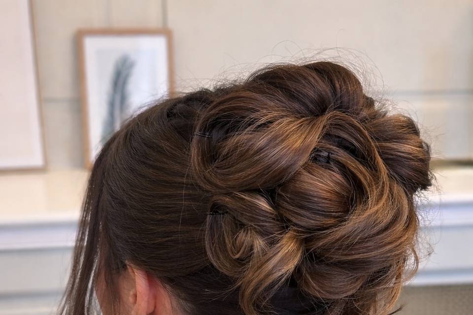 Bridesmaid updo