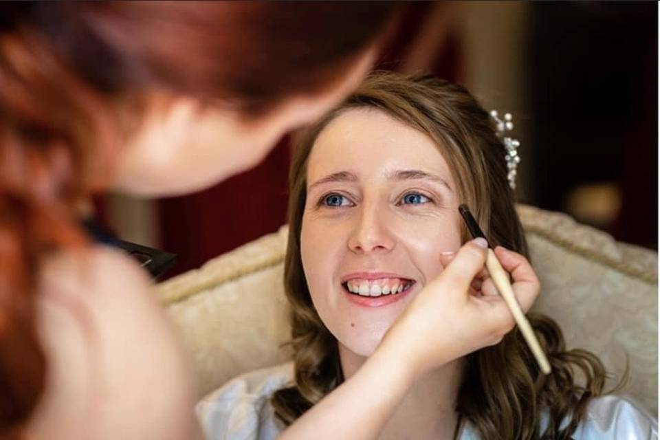Bridal makeup for Dominique