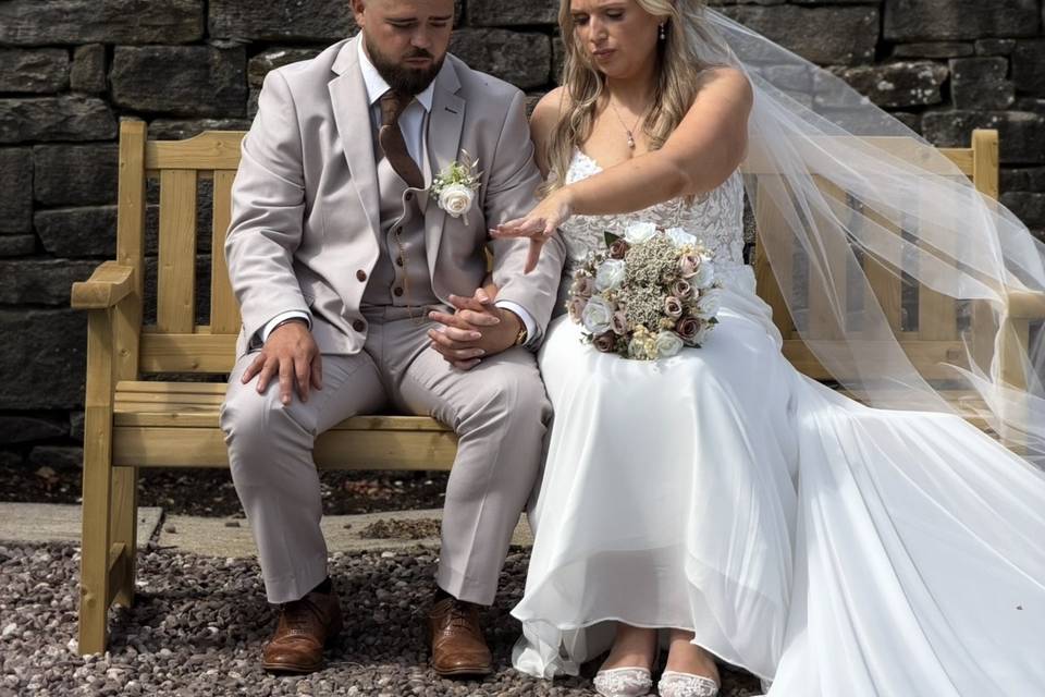 Candid post ceremony moment