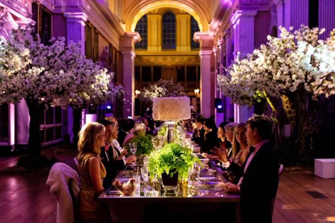 Guests dining at Blenheim