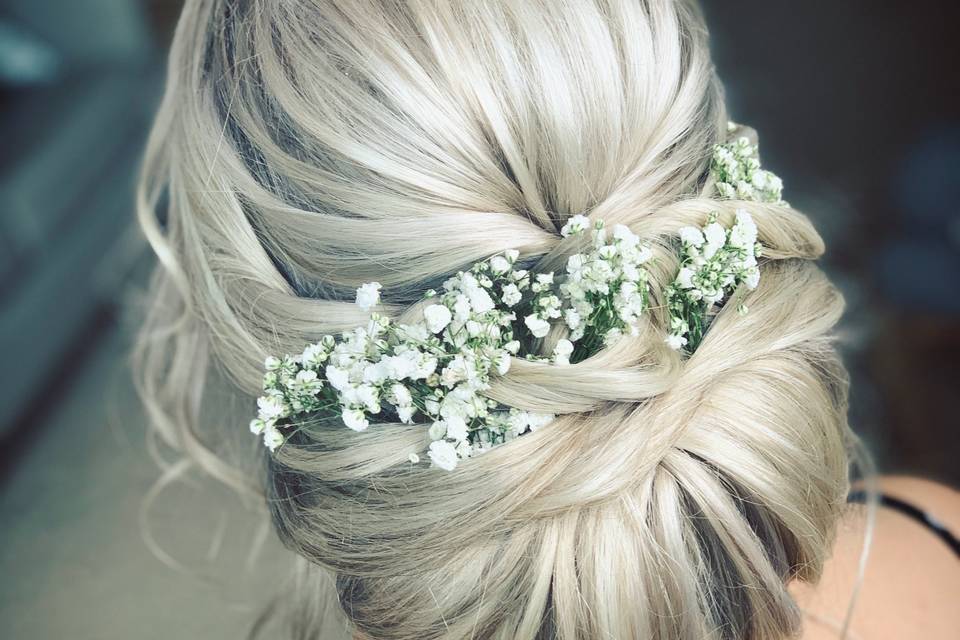 Pretty boho chignon