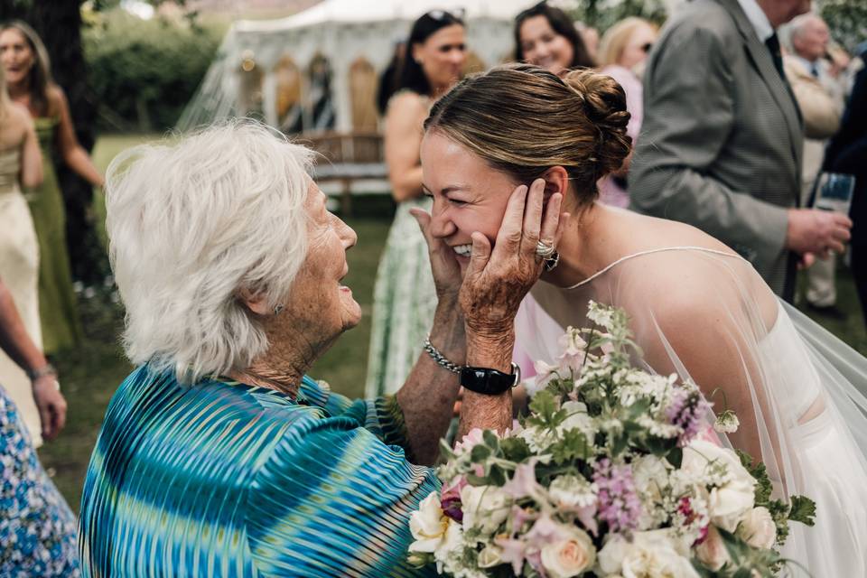 The proud grandparents