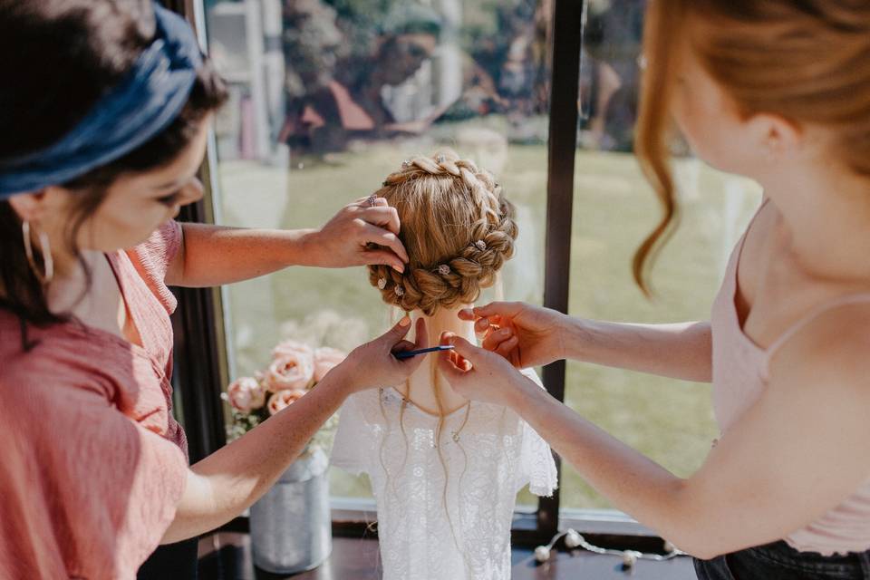 Wedding hair training