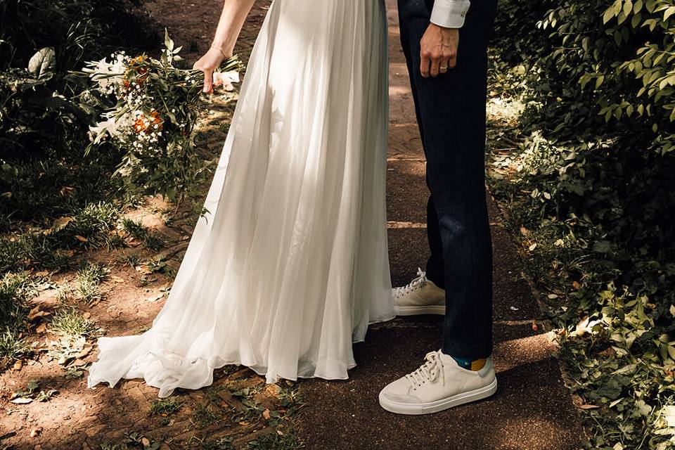 Relaxed couple portrait