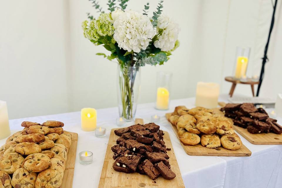 Cookie and Brownie Grazing