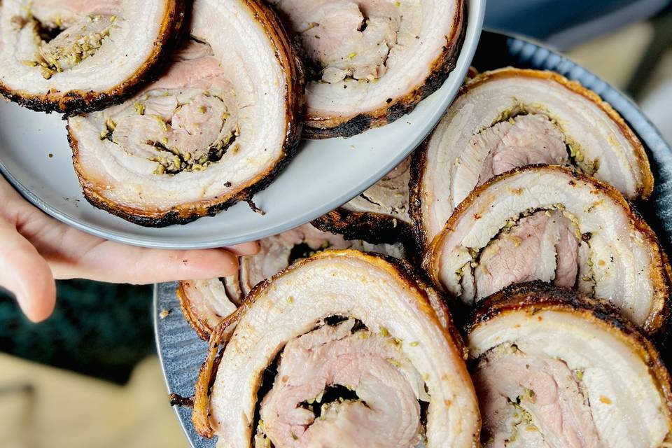 Slow cooked Porchetta