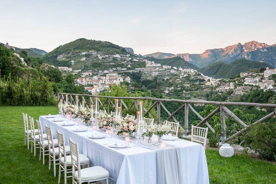 Peaceful table in the garden