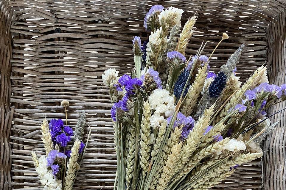 Dried Bouquet and Buttonhole