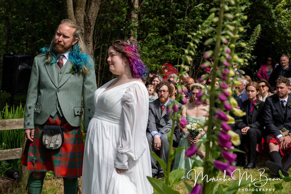 Festival-style wedding