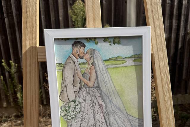 A4 couple illustration
