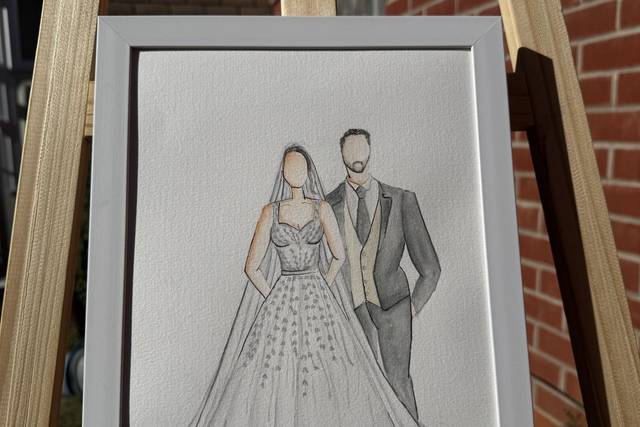 A4 couple illustration
