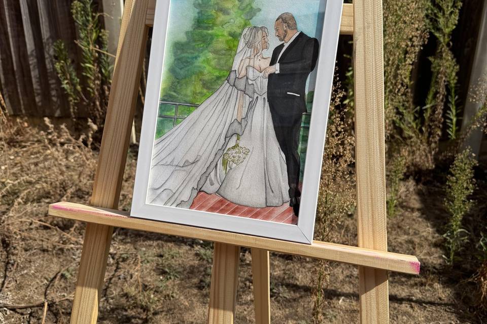 A4 couple illustration