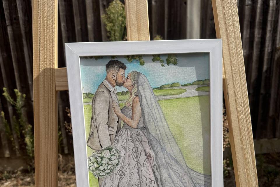 A4 couple illustration