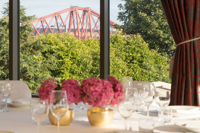 Flowers and a view