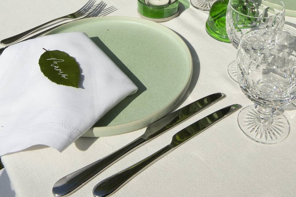 Green Tablescape