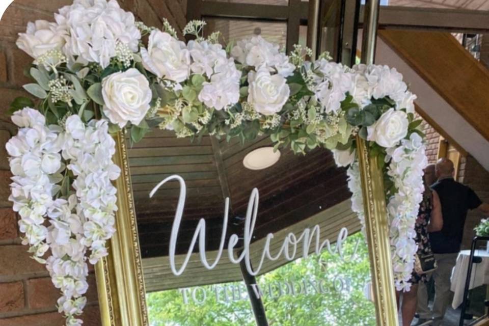 Welcome sign