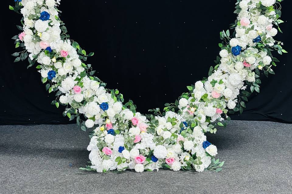 Blue & pink heart