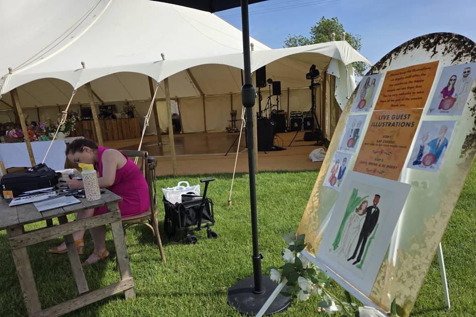 Live illustration