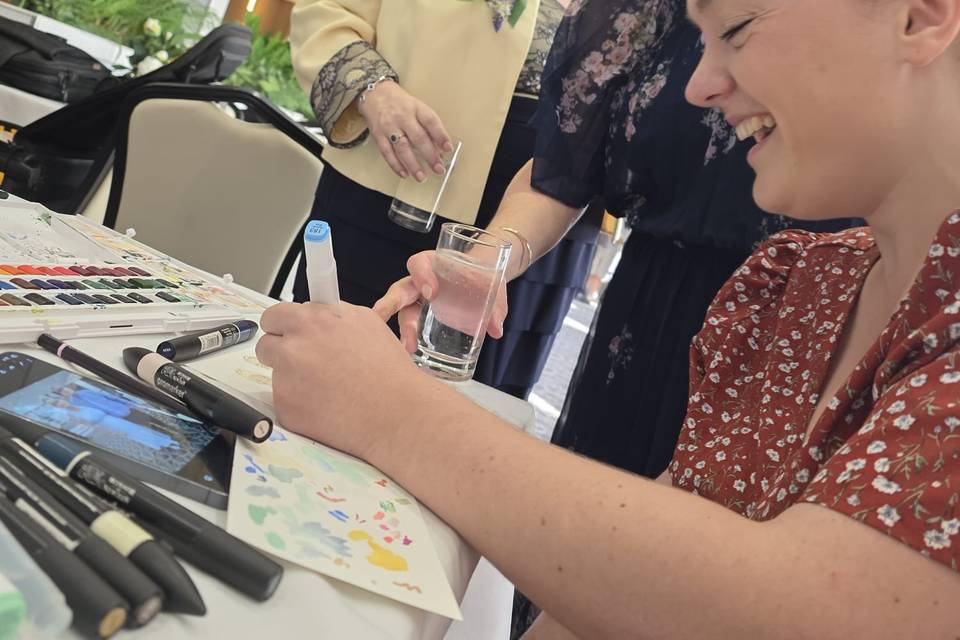 Live illustration