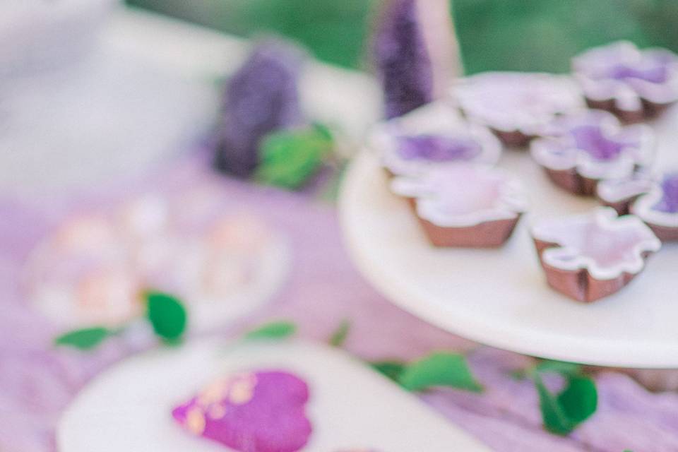 Custom crystal lollipops