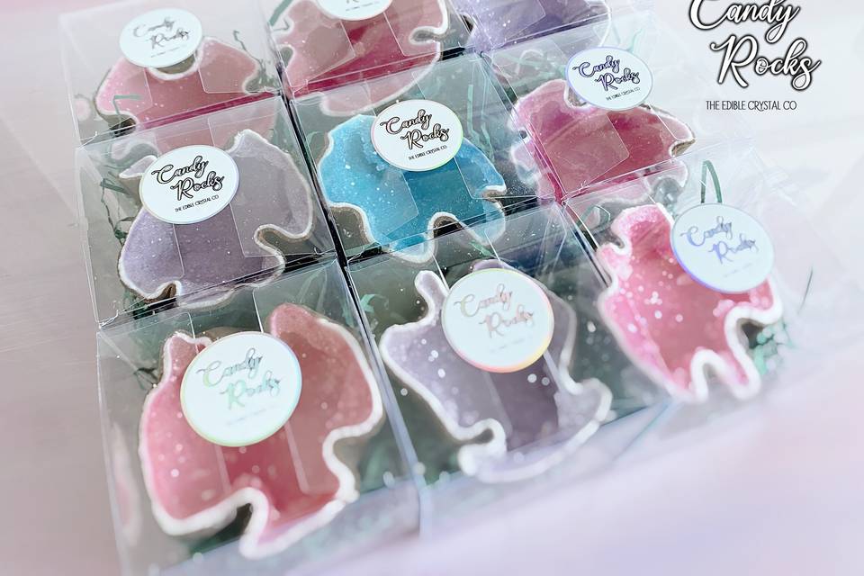 Boxed wedding favours