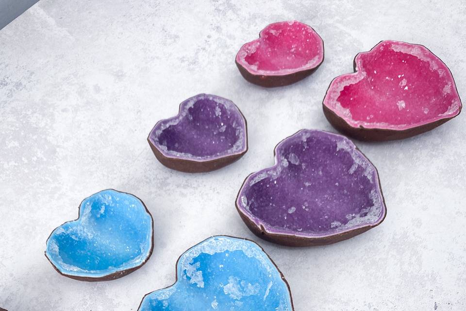 Crystal candy hearts