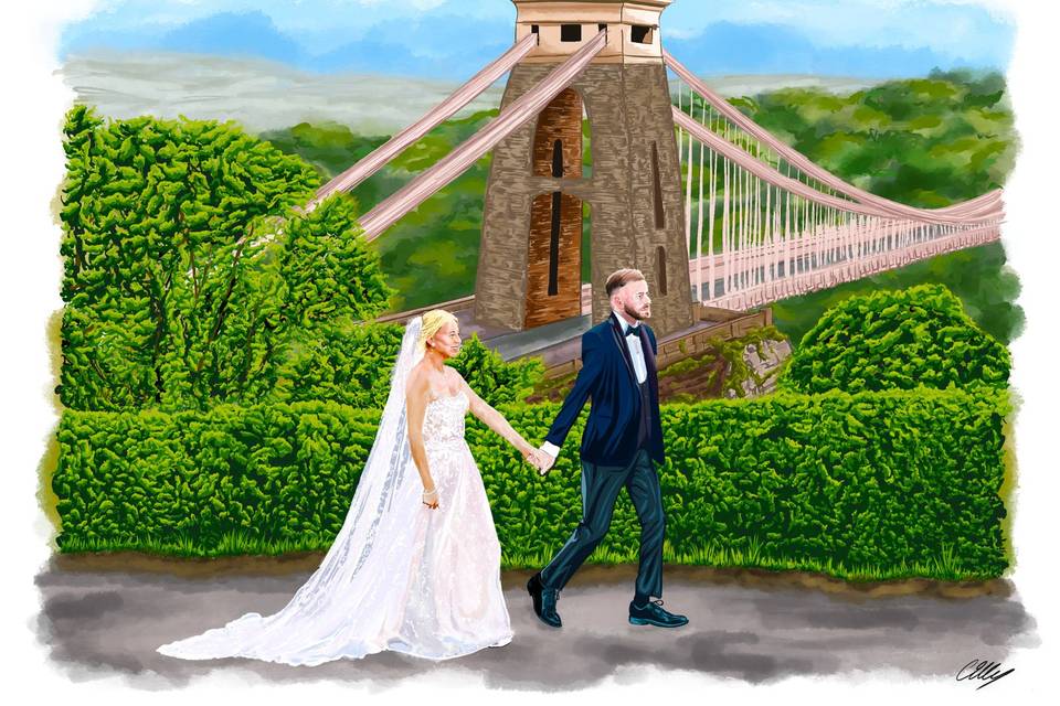 Post-wedding portrait