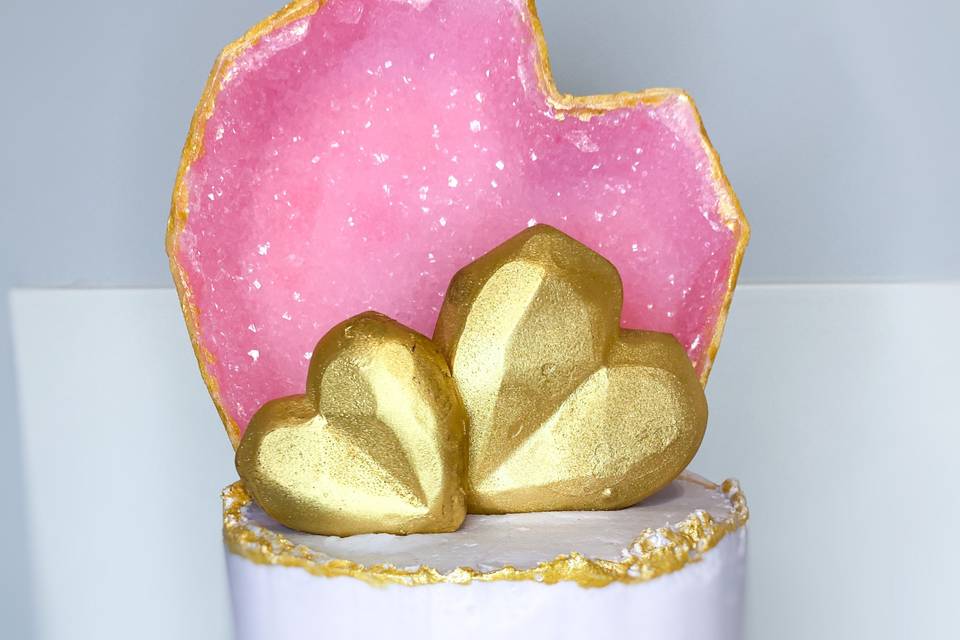 Bespoke crystal candy hearts