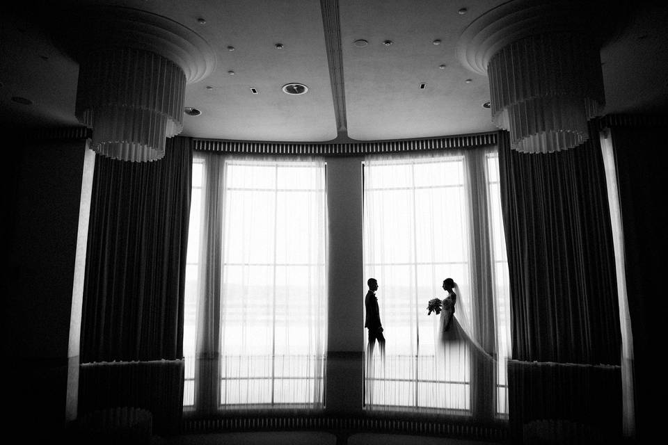 Artful photo couple wedding