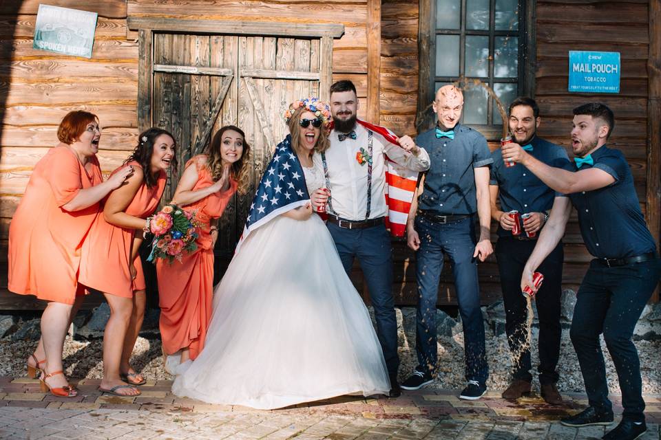 American style wedding