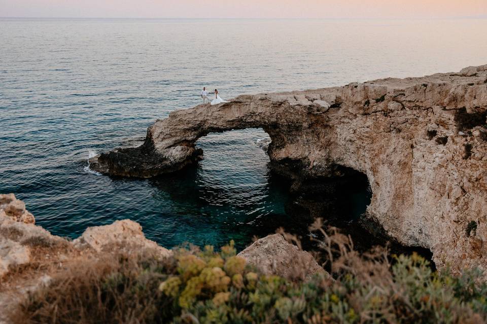 Artful wedding photo