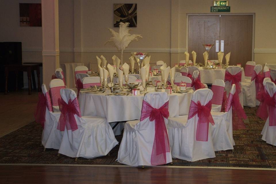Vases with chair covers